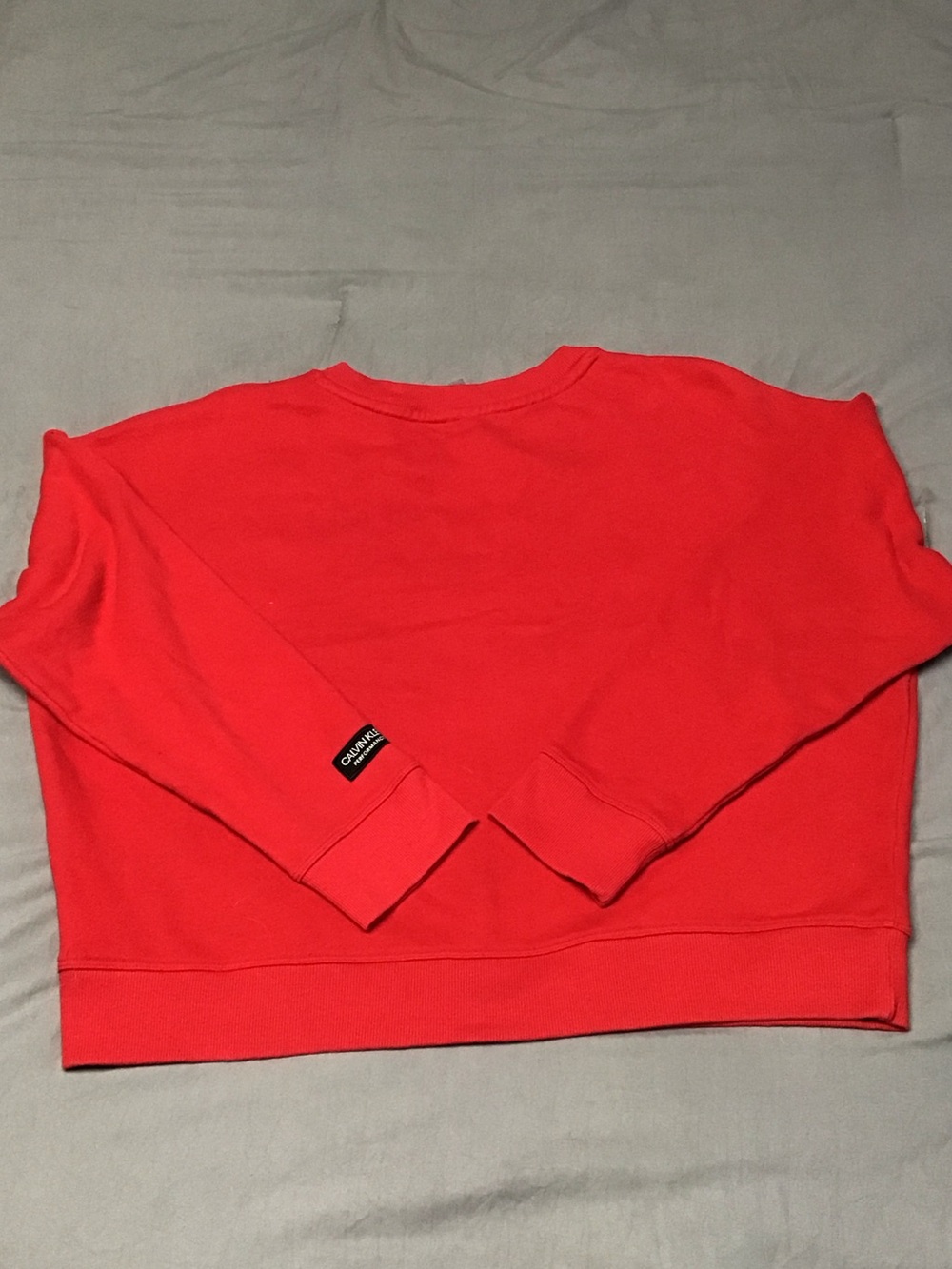 Calvin Klein Red Crewneck Sweatshirt - Picture 2 of 3